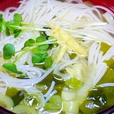 白だしでアッという間に簡単“にゅうめん”♪